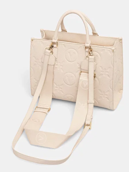 Műbőr shopper táska Valentino bézs