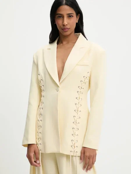 Answear Lab sacou un singur rand de neted galben