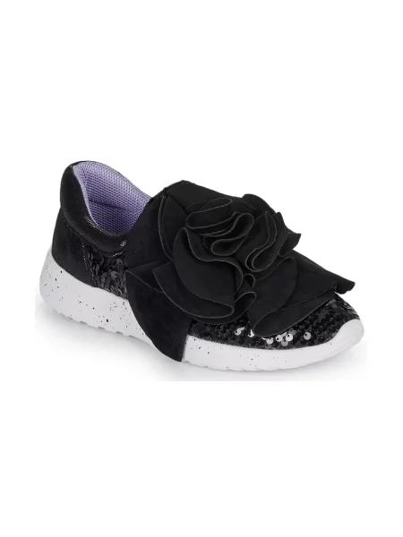 Pantofi Irregular Choice cu volane negru