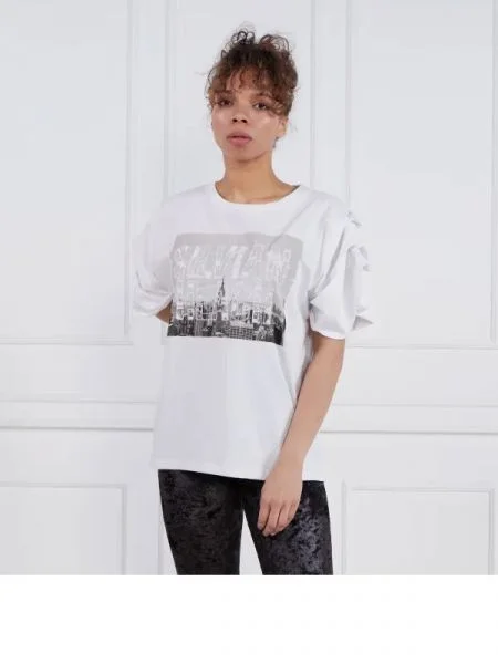Silvian Heach Póló T-SHIRT RAMOIZ fehér