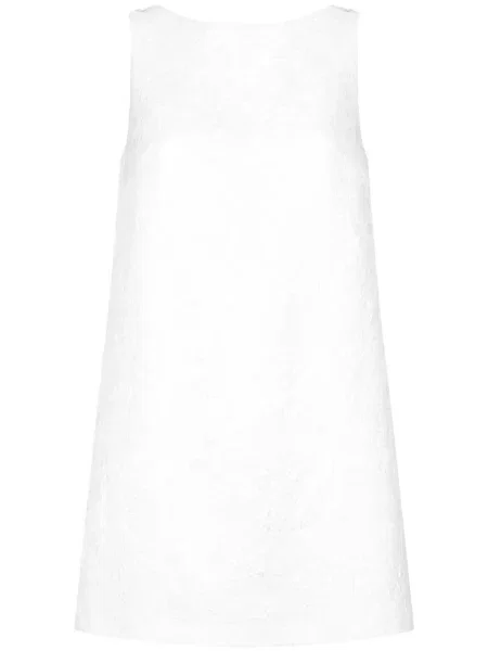 Rochie fără mâneci Dolce & Gabbana fără mâneci alb