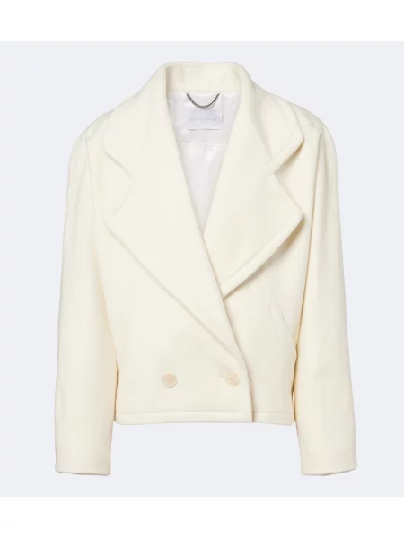 Palton Stella Mccartney de lână alb