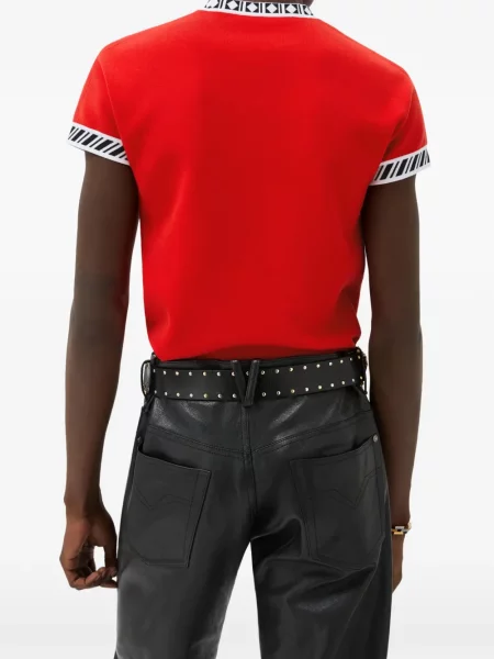 Tricou Versace tricotate roșu