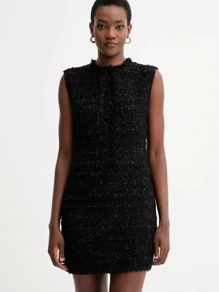 IRO rochie mini drept negru