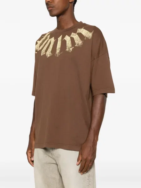 Tricou Palm Angels cu imagine maro