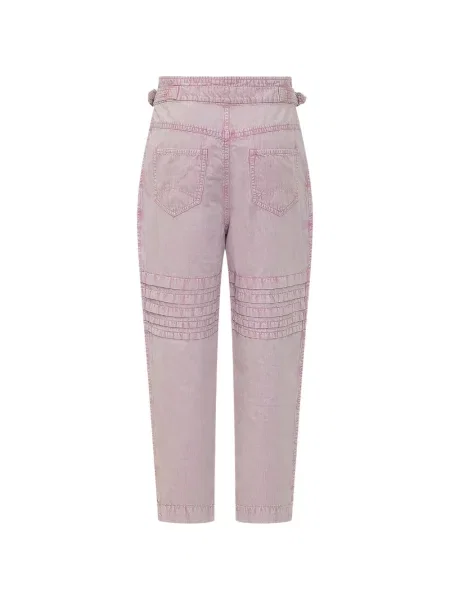 Pantaloni Marant Etoile cu volane roz