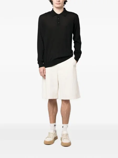 Polo Golden Goose tricotate lung negru