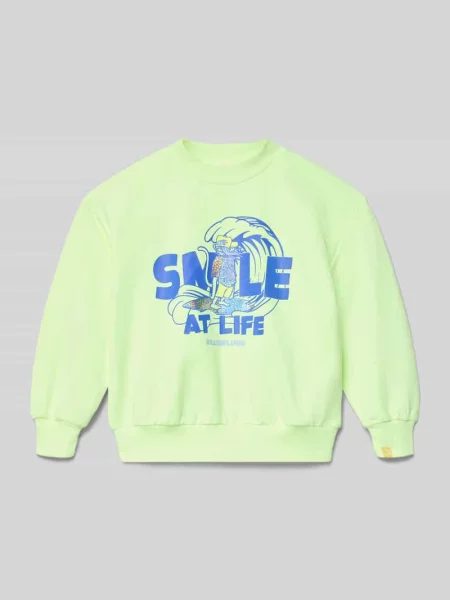 Bluza z nadrukiem motywu i okrągłym dekoltem Billieblush