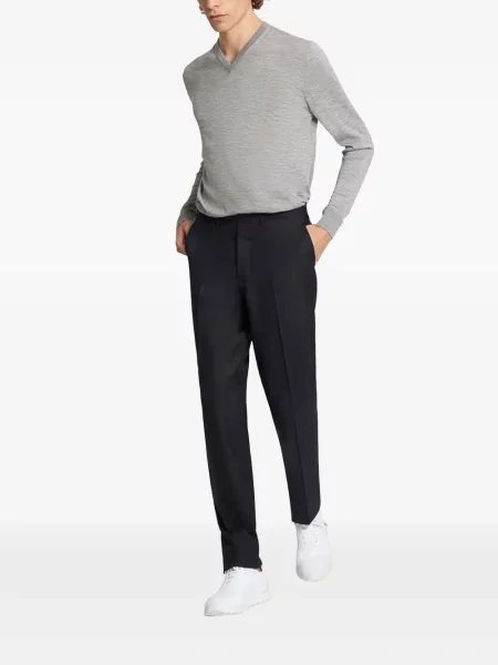 Pantaloni Kiton de lână albastru