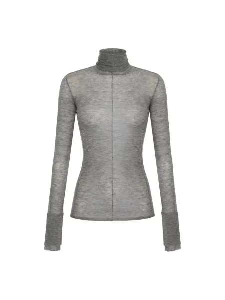 Sweter Elisabetta Franchi wełniany szary