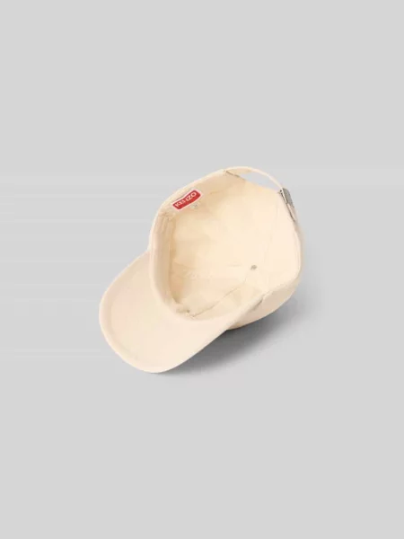 Czapka z daszkiem z czystej Kenzo beżowa