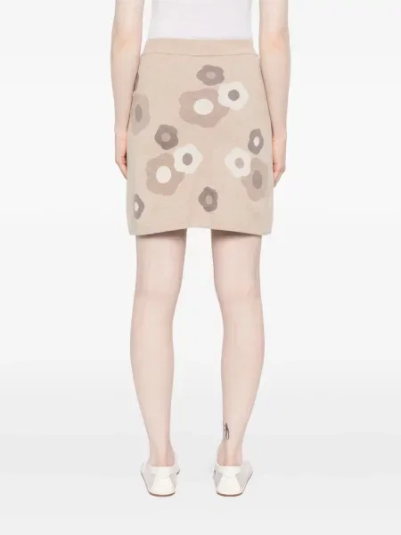Fustă Kenzo cu model floral tricotate