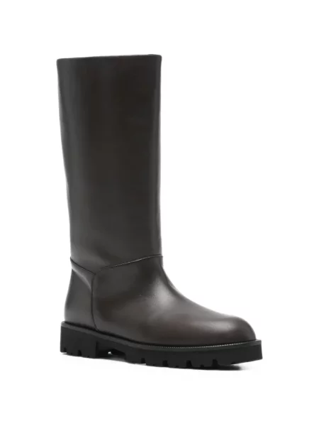 Cizme Dear Frances din piele maro