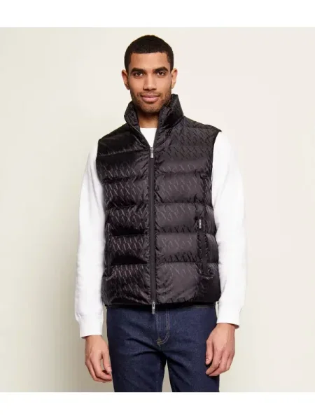 Armani Exchange Steppelt szteppelt mellény fekete