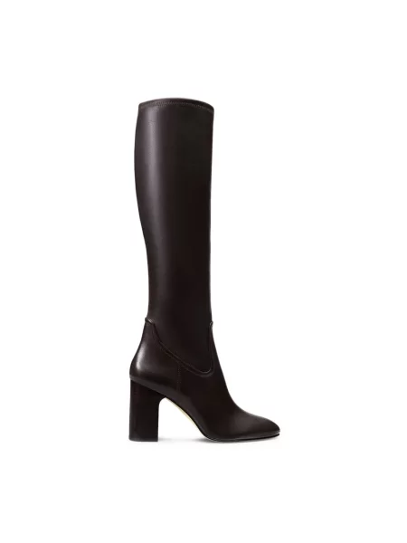 Botki Stuart Weitzman skórzane brązowe