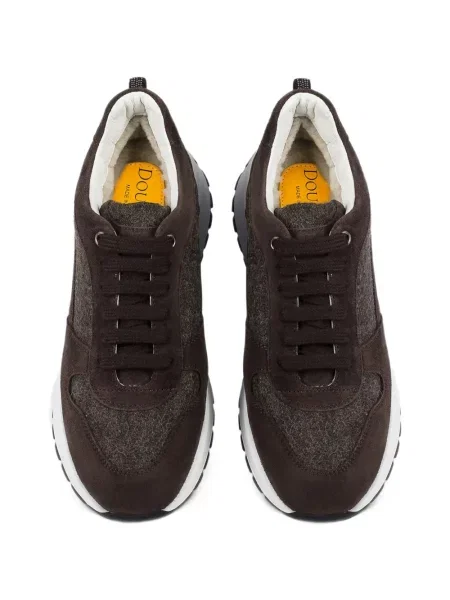 Sneakerși Doucal's din piele de căprioară maro