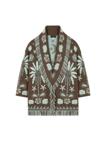 Dzianinowy kardigan Alanui z frędzli