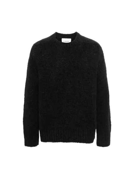 Sweter Jil Sander z alpaki czarny