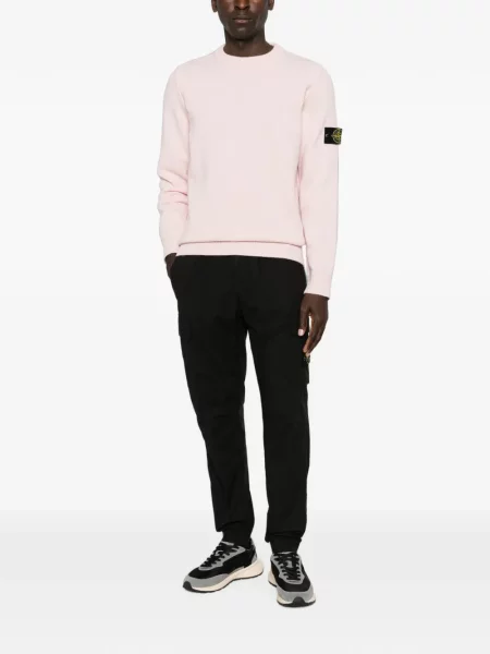 Pulover Stone Island cu strasuri roz