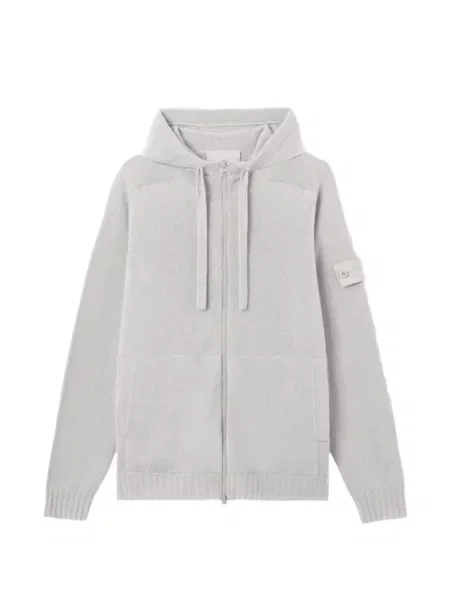 Hanorac cu glugă Stone Island cu strasuri gri