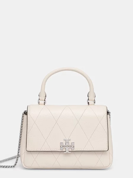 Tory Burch geantă crossbody pentru femei din piele Charlie bej