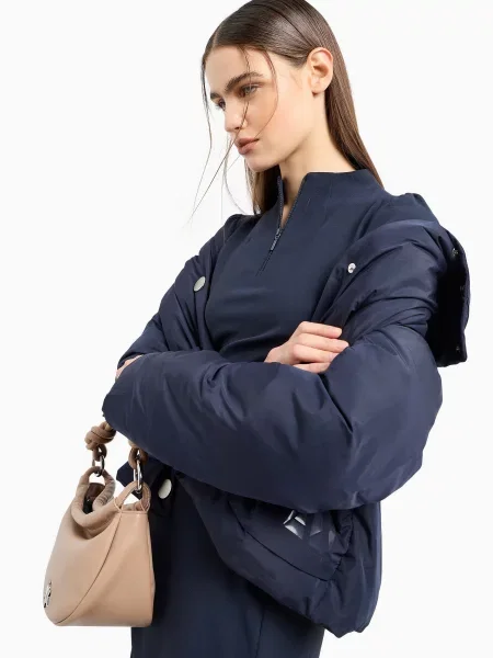 Платье миди Armani Exchange синее