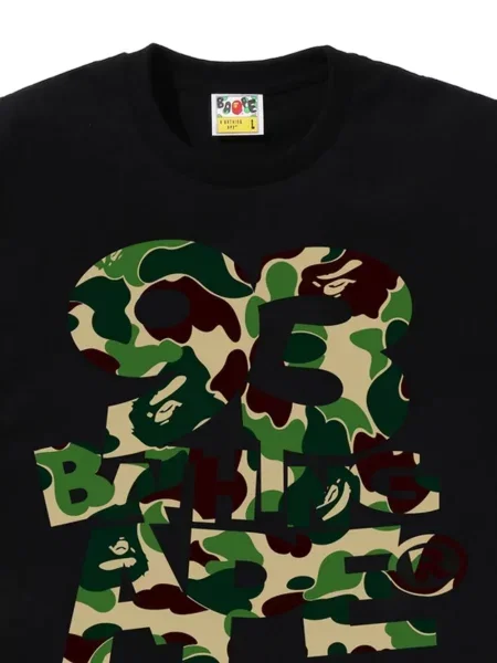 Tricou A Bathing Ape® cu imagine negru
