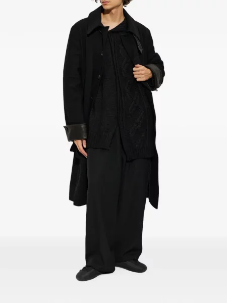 Pulover Yohji Yamamoto asimetric negru