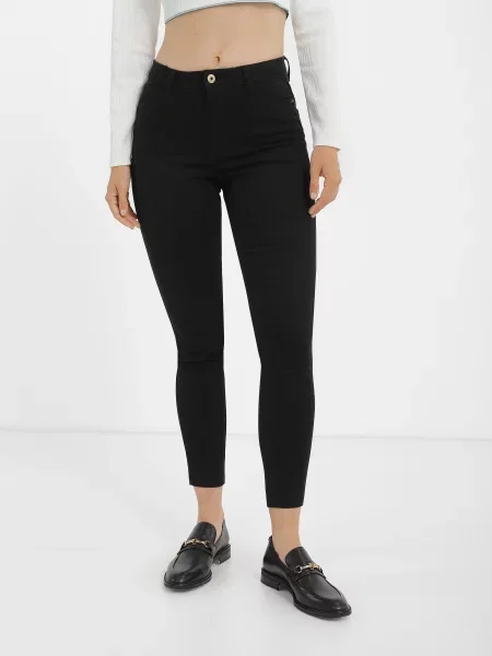 Piazza Italia Завужені джинси без підкладки чорний