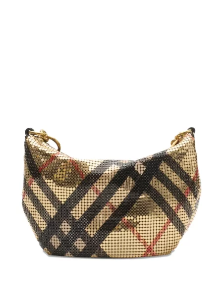 Καρό τσάντα Burberry χρυσό