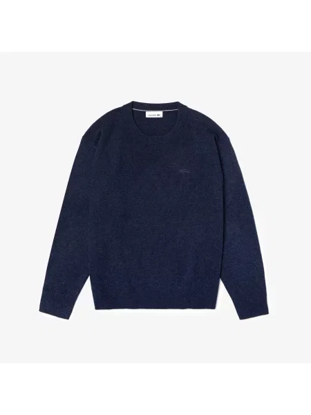 Свитер Lacoste.com с круглым вырезом синий