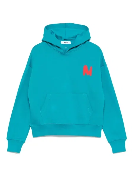 Bluza z kapturem dziecięca Msgm niebieska
