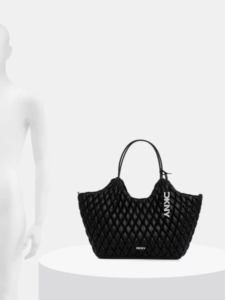 Кожаная сумка шоппер Dkny