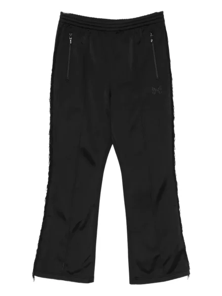 Kalhoty Needles s třásněmi černé