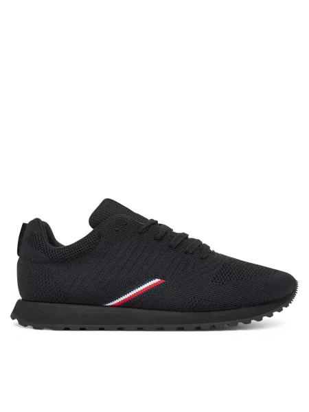 Boty Tommy Hilfiger New Runner Eva Corpo Knit black černé