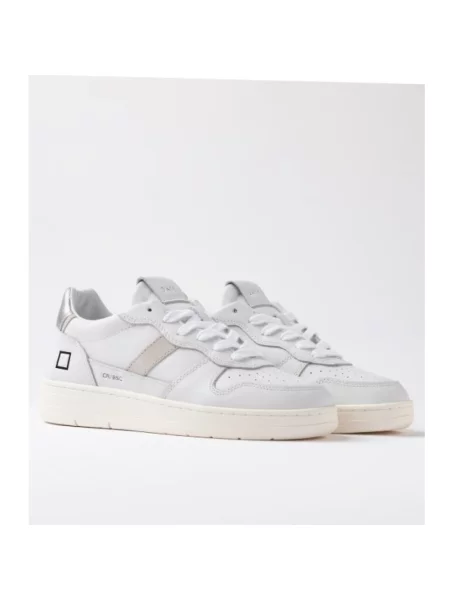 Sneakersy D.a.t.e. zamszowe białe