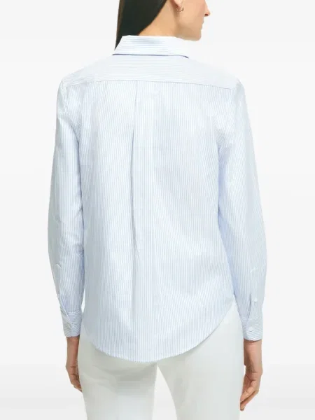 Pruhovaná keprová košile Brooks Brothers modrá