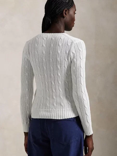 Sweter Polo Ralph Lauren z nadrukiem biały