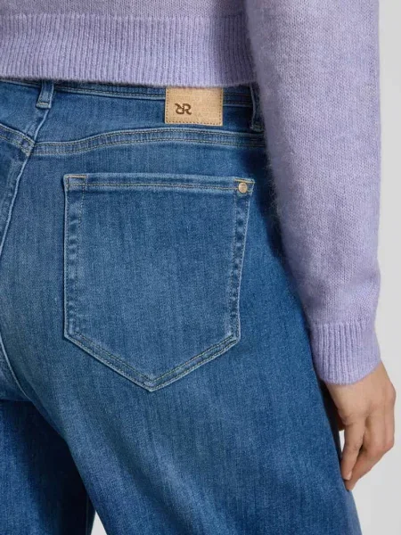 Dżinsy o długości w stylu used model HANNI' Raffaello Rossi niebieskie