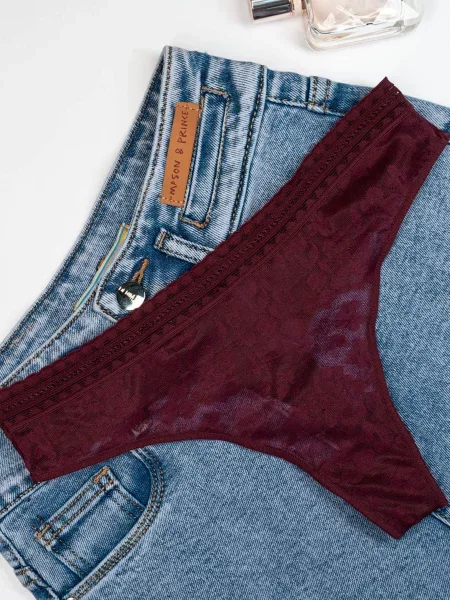 ISSA Plus Труси Бордовий Текстиль