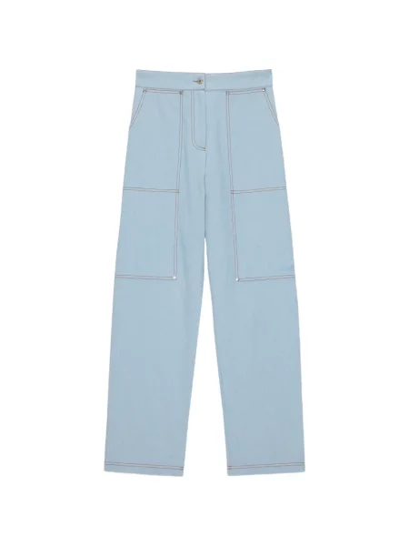 Blugi Msgm cu broderie albastru