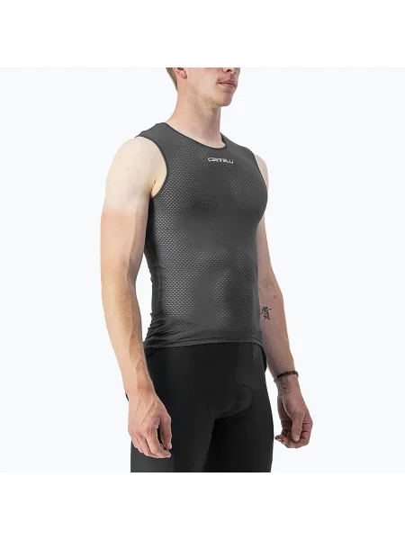 Мъжка колоездачна тениска Castelli Pro Mesh Sleeveless black черно