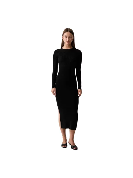 Sukienka midi Armani Exchange czarna
