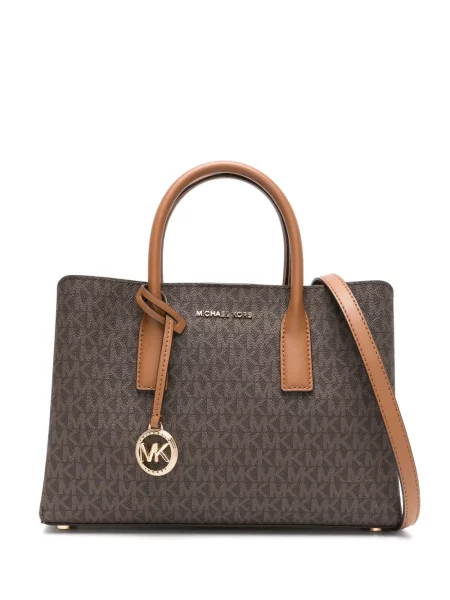 Kožne tenisice Michael Michael Kors s mašnom s punim potplatom crna
