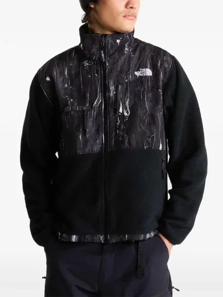 Geacă The North Face cu imagine negru