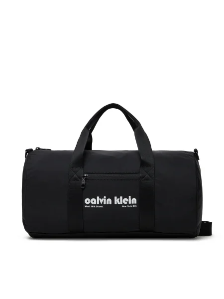 Calvin Klein Jeans Športová taška Ckj Graphic Ck Crossbody Duffle čierna