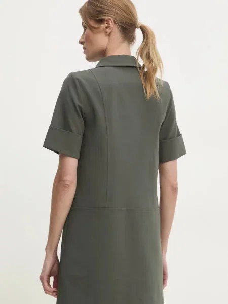 Платье мини Answear Lab клеш зеленое