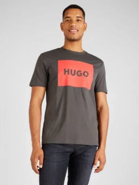 HUGO kratka majica siva
