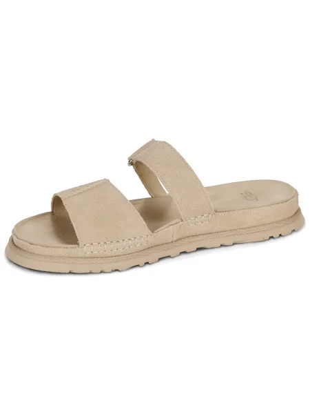 UGG Șlapi GOLDENGAZE | piele întoarsă bej