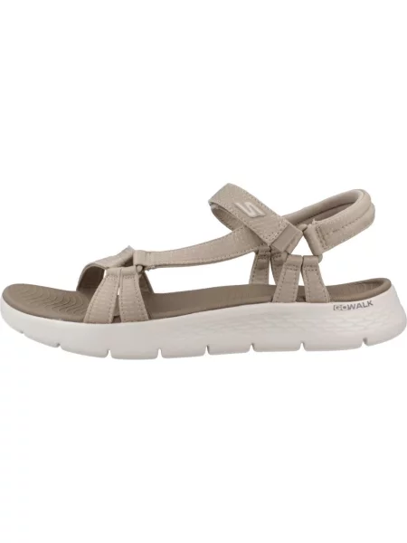 Sandały SKECHERS GO WALK FLEX SANDAL Jasnobrązowy beżowe